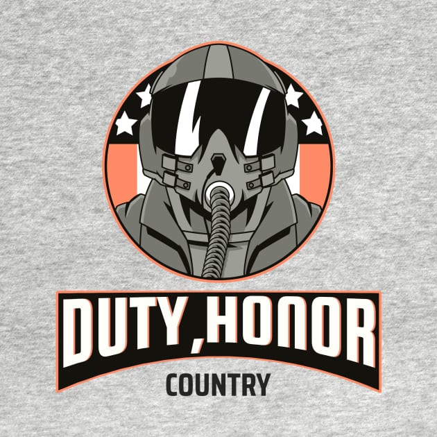 DUTY, HONOR, COUNTRY. MILITARY T SHIRT by Meow Meow Cat